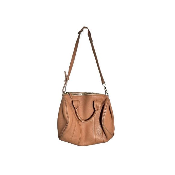 Alexander Wang Rocco Dumbo Studded Duffle Bag Blush Leather Satchel handbag - Picture 12 of 16